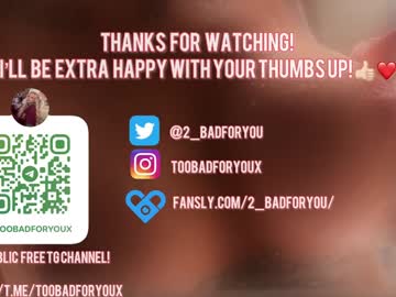2badforyou live cam stream in HD