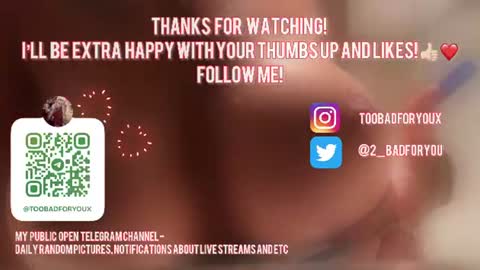 2badforyou live cam