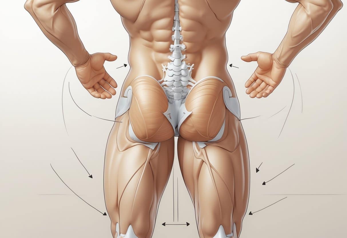 Illustration of hands demonstrating penis size stretching exercises for men