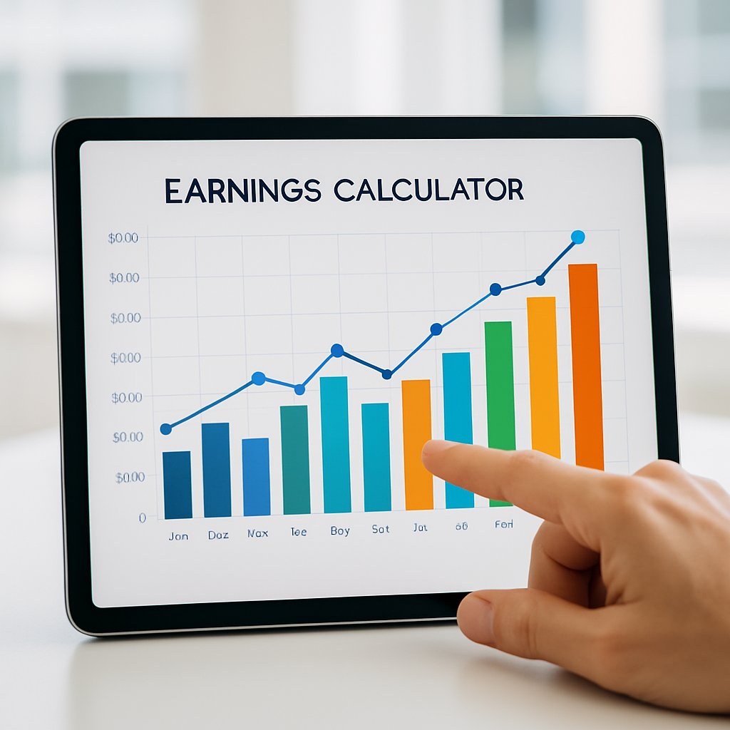 earnings calculator for Chatterbate broadcasters and income tax tracking